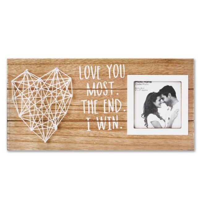 Weathered Oak Frame Love Story