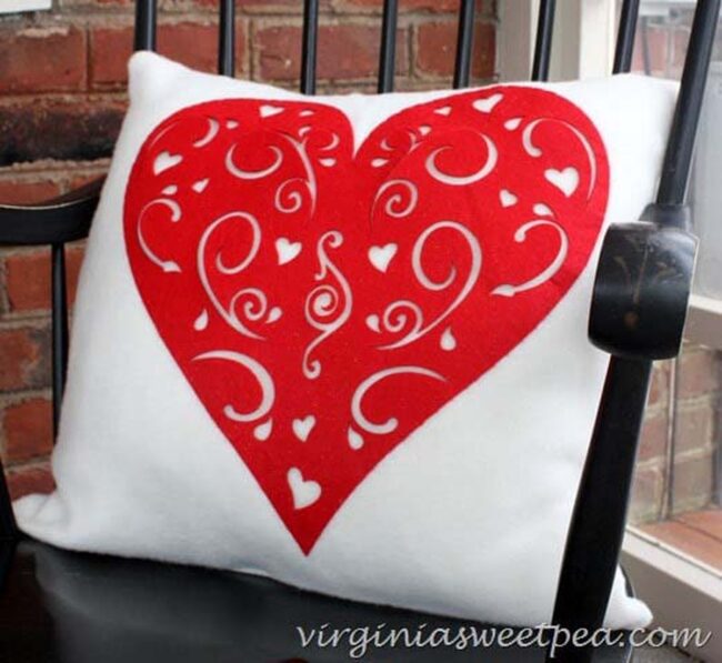 Crimson Hearts Soft Cushion Love