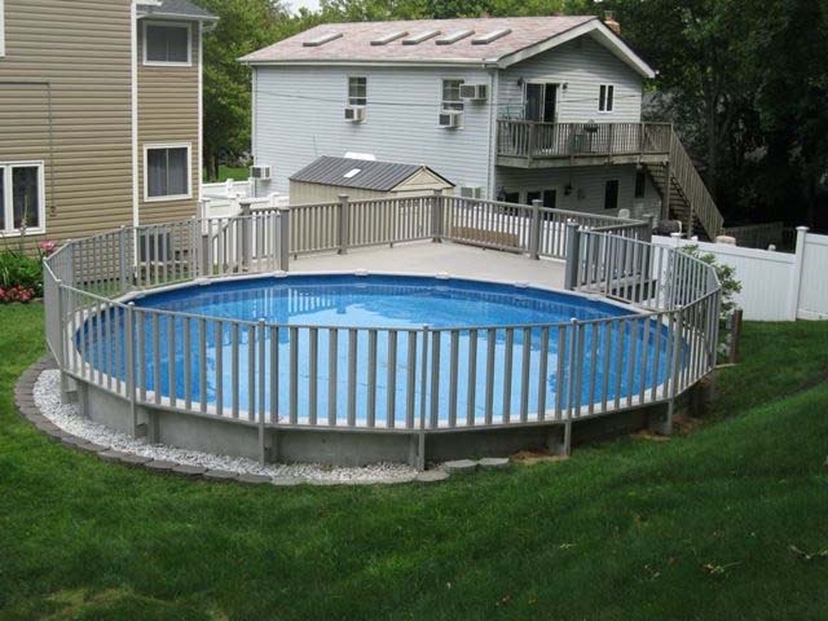 Stunning Above Ground Pool With Fence Pictures