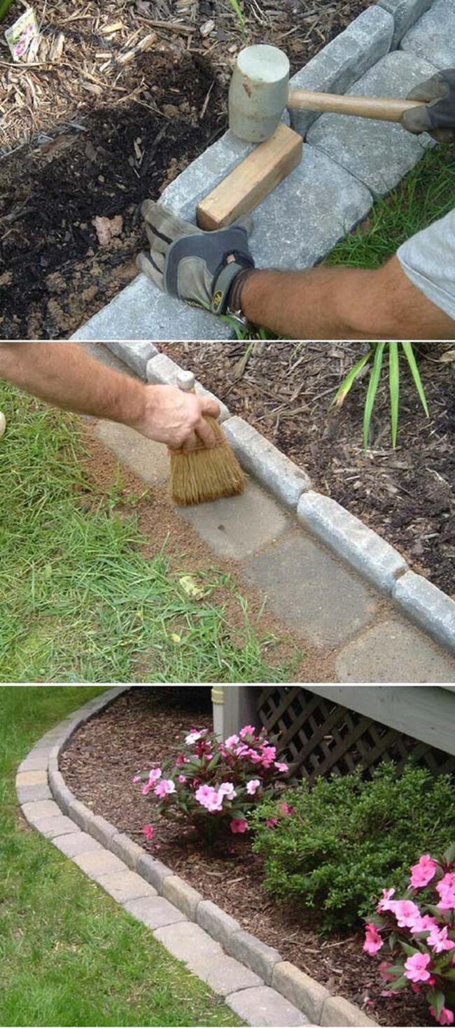 Sturdy Brick Borders Garden Grace