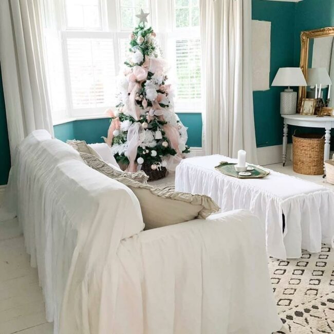 Teal Walls Brass Rattan Harmony