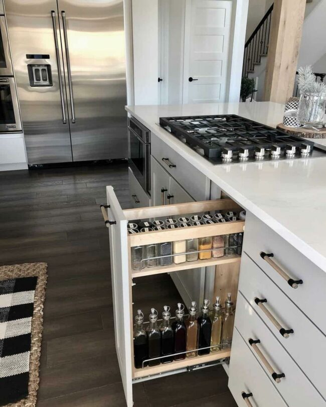 Culinary Gold: Organized Spice Sanctuary