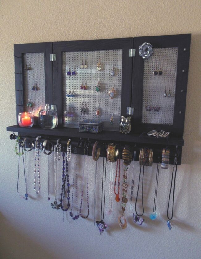 Rustic Wooden Jewelry Haven