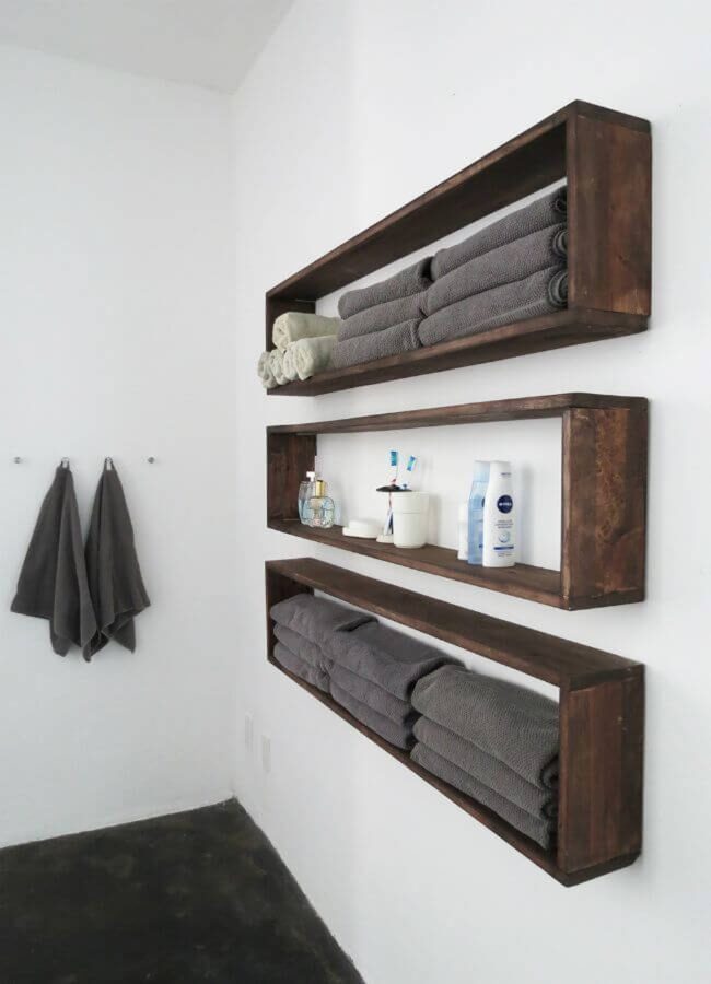 Weathered Wood Crate Towel Sanctuary