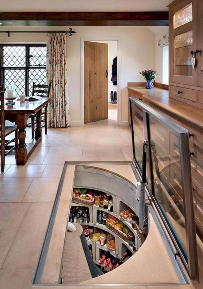 Hidden Culinary Vault Beneath Floors