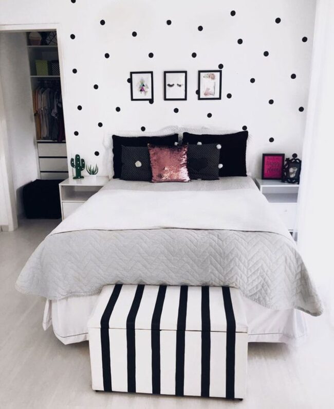 Monochrome Magic: Chic Teen Sanctuary