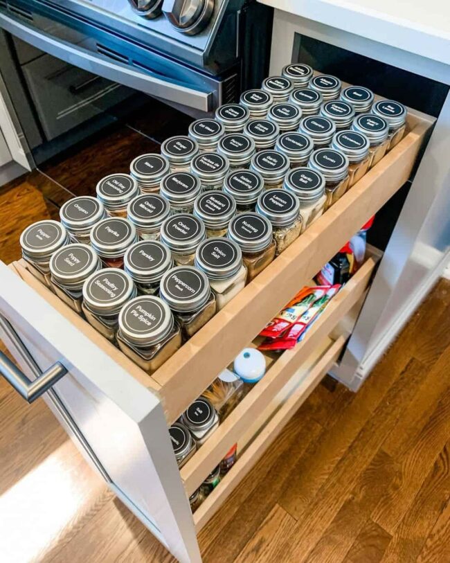 Gray Cabinets Wooden Floor Harmony