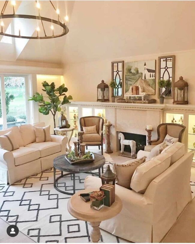 Weathered Wood Meets Soft Neutrals