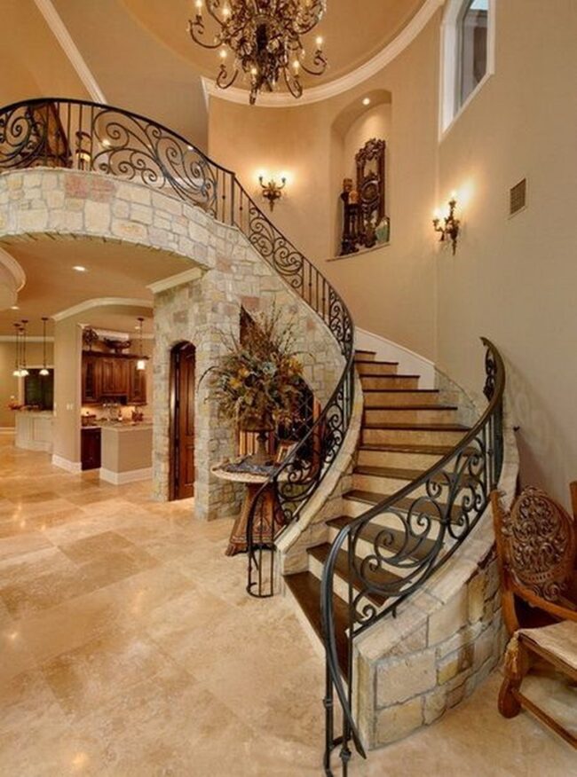 Granite Steps: Architectural Exterior Grandeur