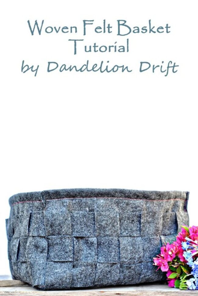 Gray Felt Baskets Handcrafted Storage Solutions