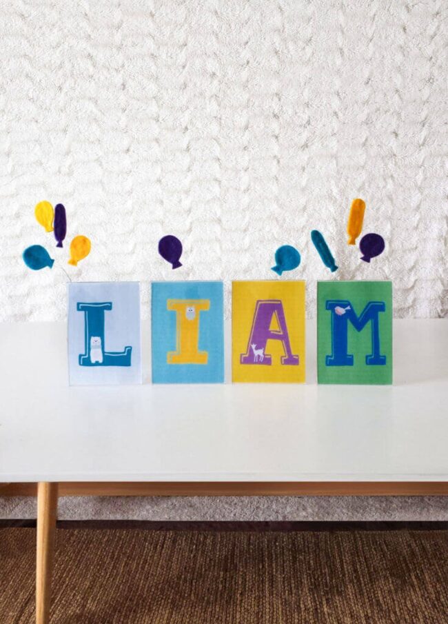 Personalized Wood Name Learning Board