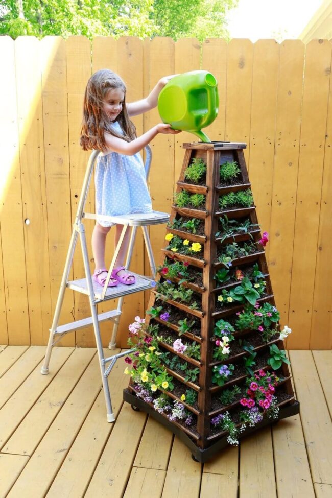 Vertical Bloom Tower Garden