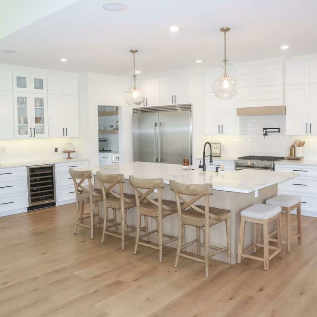 White Shiplap Kitchen With Woody Soul