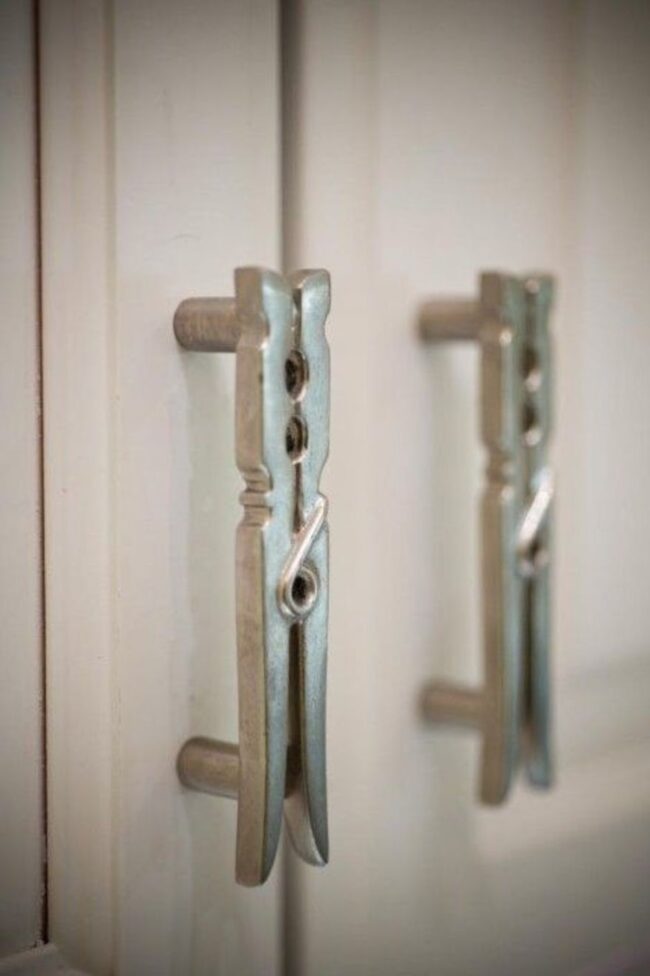 Nostalgic Metal Laundry Pin Handles