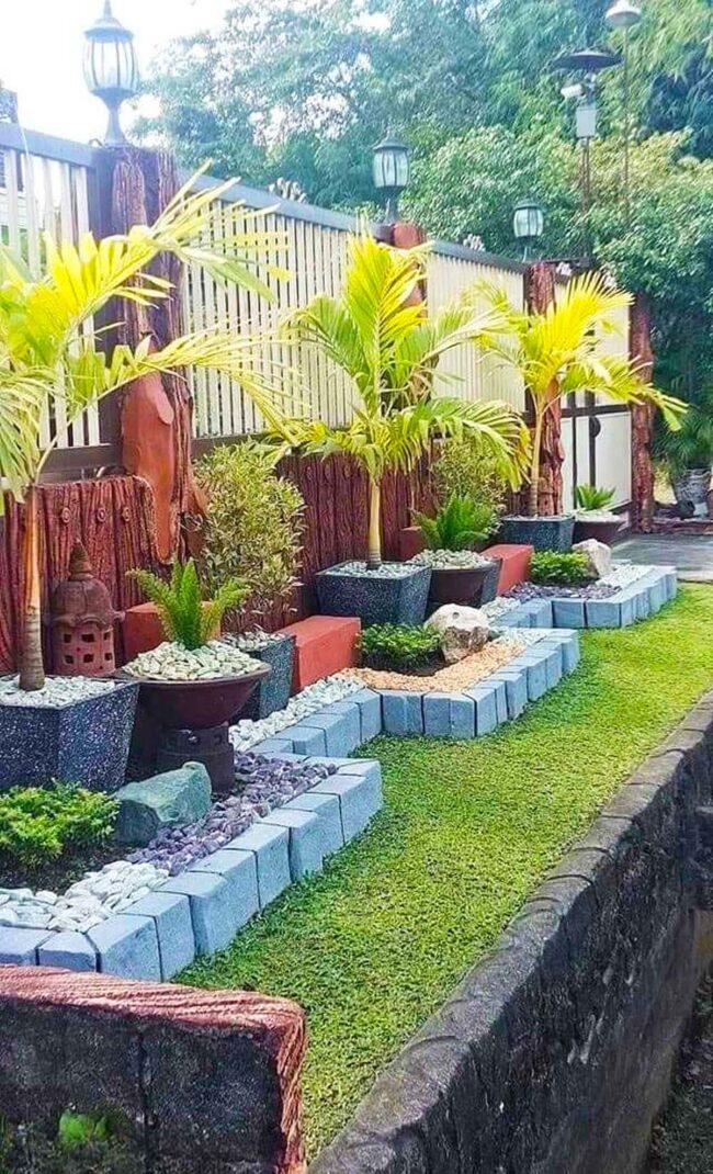 Golden Palms Pathway Garden Sanctuary