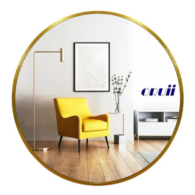 Golden Frame Symphony Illuminates Reflections