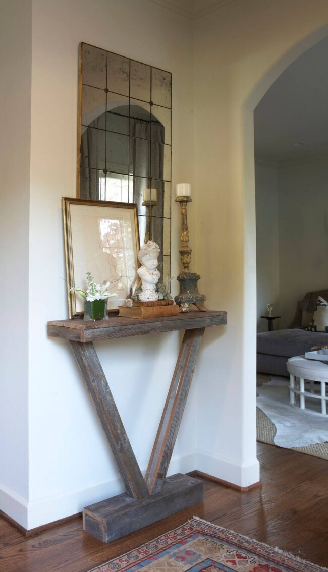 Weathered Wood Rustic Table Charm