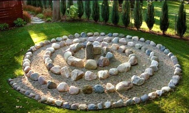 Mystical Stone Circle Sanctuary Garden