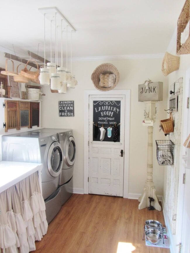 Vintage Farmhouse Laundry Sanctuary