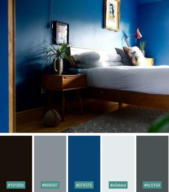 Midnight Blue Wood Sanctuary Depths