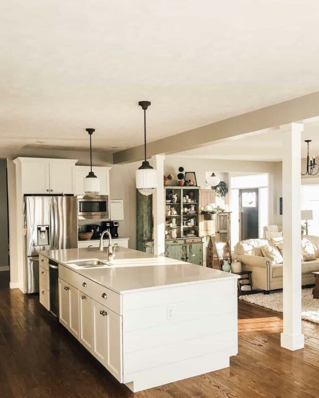 Black White Pendant Drama Kitchen Space