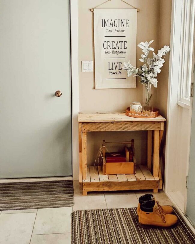 Subtle Gray Passages Wood Welcome