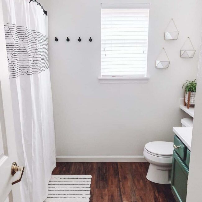 Black Hooks Meets Green Drawers Design