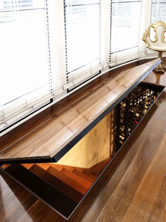 Hidden Wine Sanctuary Beneath Floorboards
