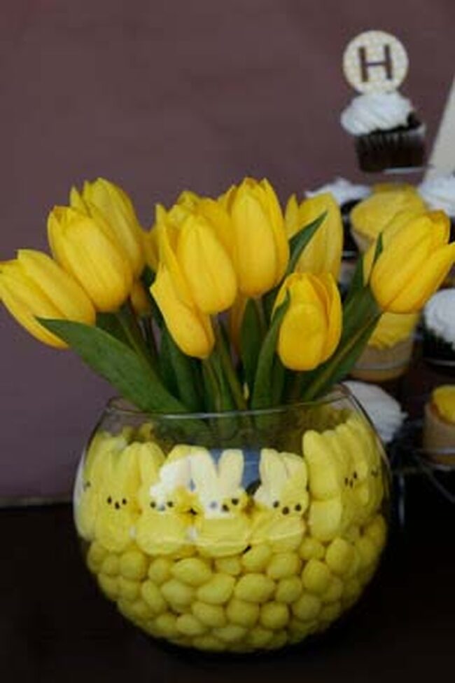 Lemon Peeps Jar: Sunshine Spring Delight