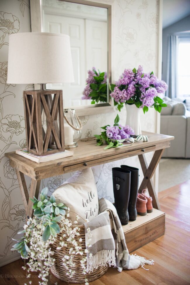 Rustic Hydrangeas Soft Country Table