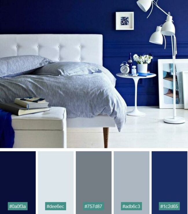 Indigo Depths White Contrast Sanctuary