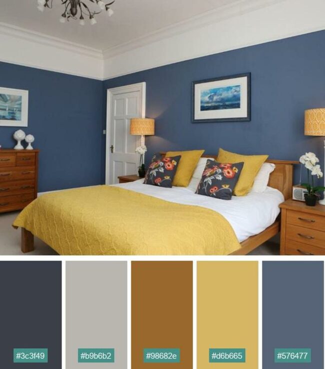 Blue Calm Sanctuary with Soft Textures