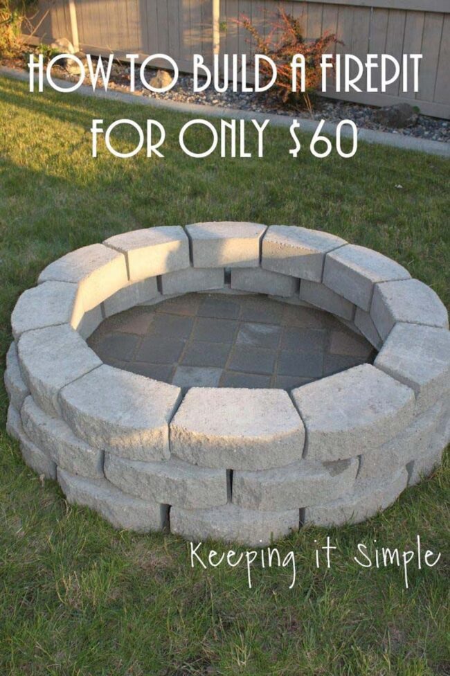 Geometric Stone Pit Outdoor Sanctuary