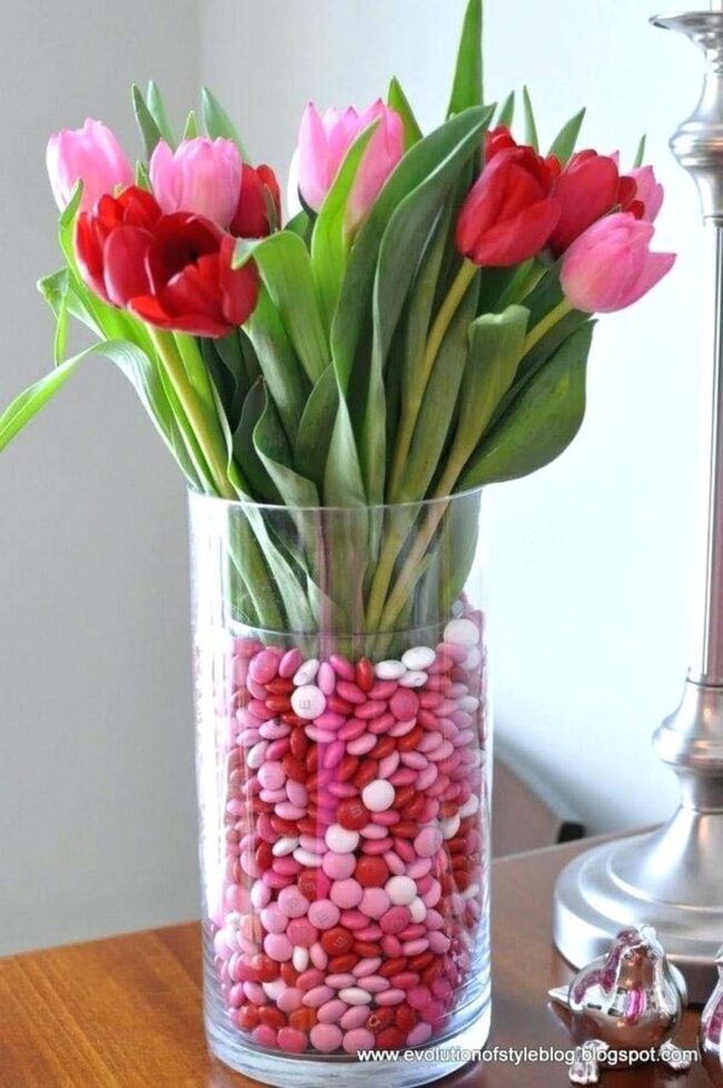 Pink Tulips Sweet Candy Celebration