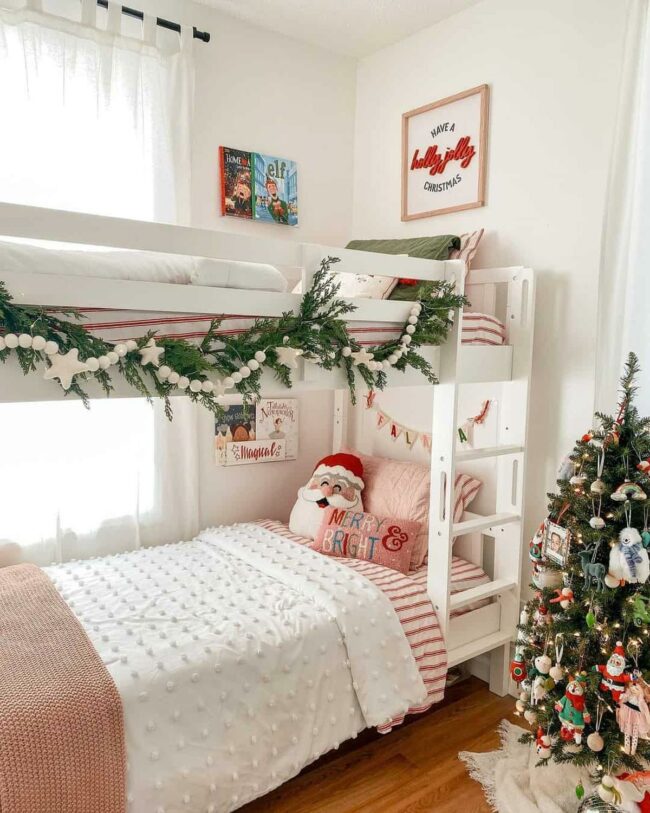 Festive Red Stripes Christmas Kids' Haven