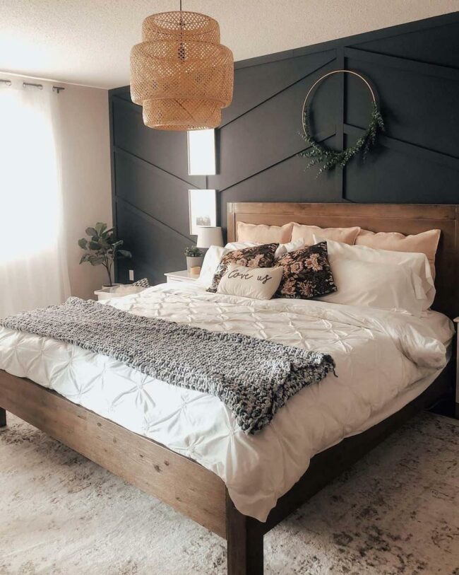 Black Chevron Embrace Woven Hoops