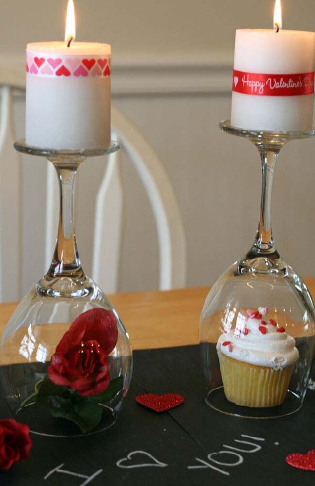 Crimson Romance Chalkboard Love Table