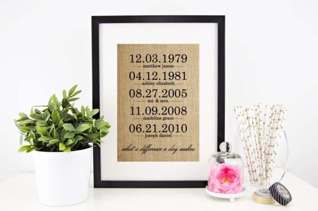 Tender Love Whispers Burlap Frame