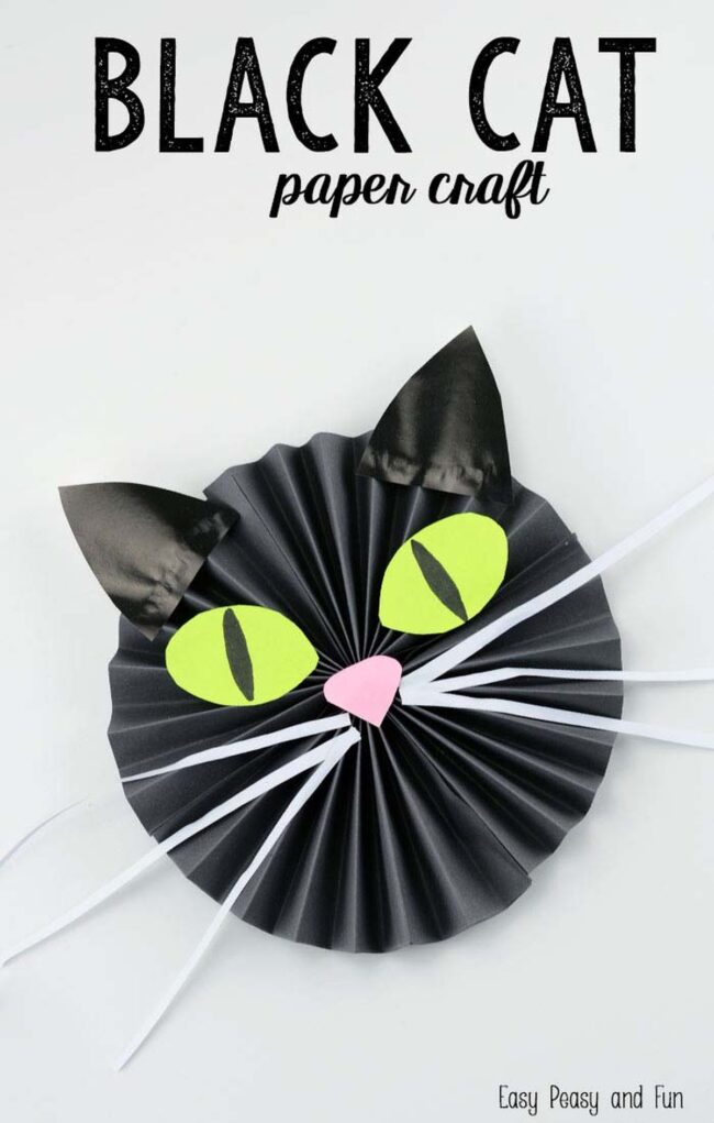 Black Cat Pinwheel Magic Paper Craft