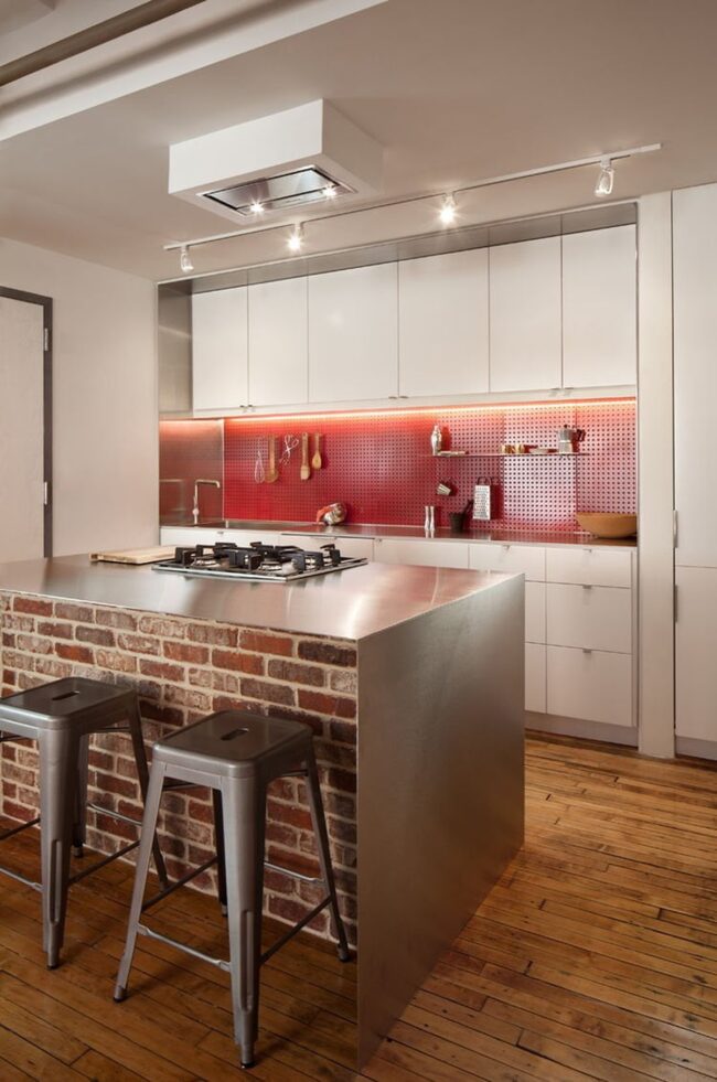 Red Brick Industrial Kitchen Strength