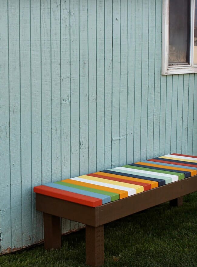 Kaleidoscopic Wooden Benches Burst