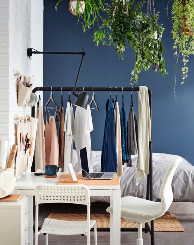 Black Metal Frame Studio Storage