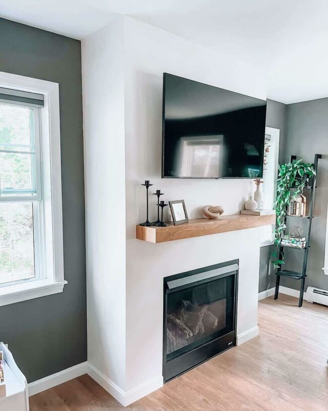 Green Sanctuary Fireplace Centerpiece