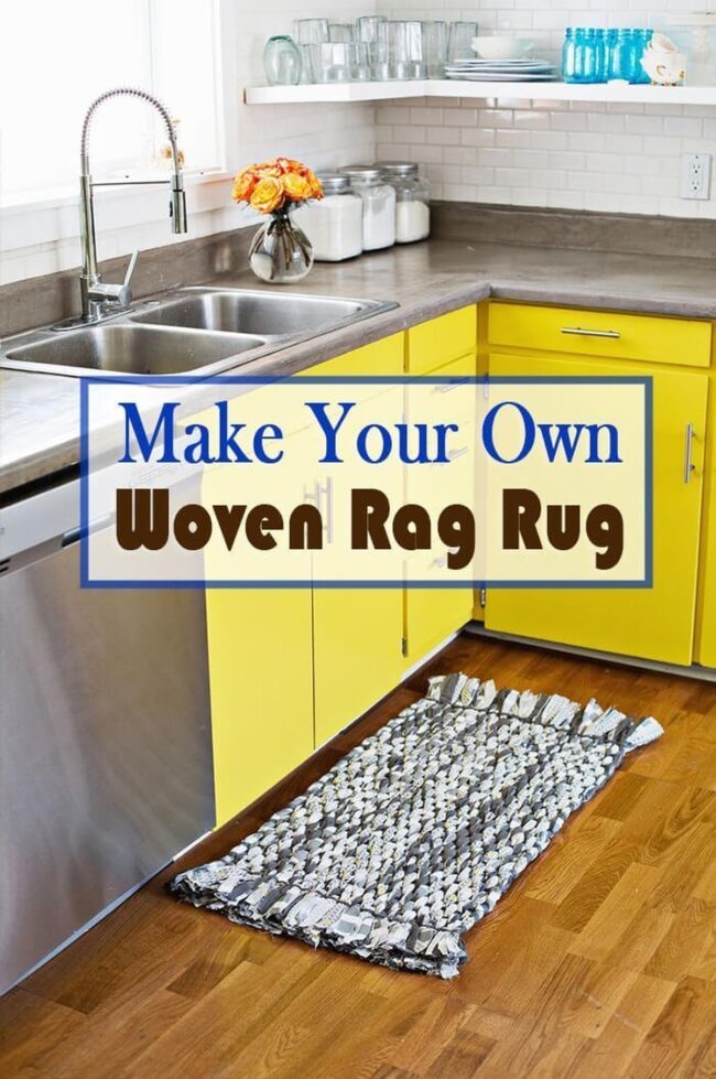 Rustic Woven Kitchen Comfort Rug