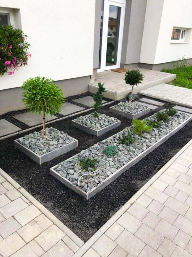 Sharp Grey Geometric Green Sanctuary