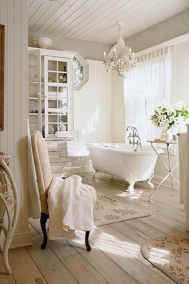 Antique Ivory Freestanding Tub Sanctuary