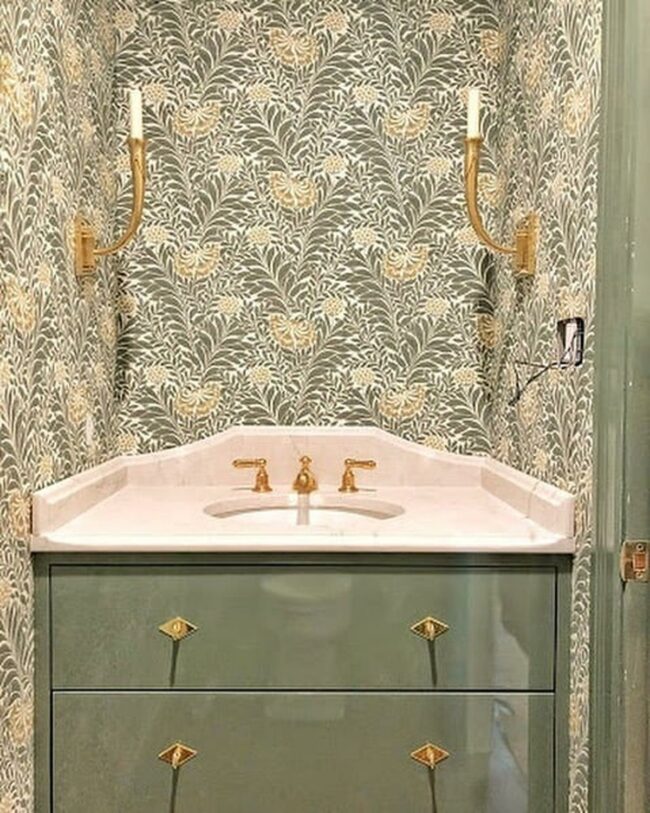 Olive Green Sanctuary with Brass Grace