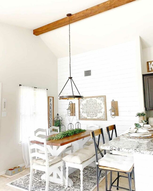 Pure White Wood Gathering Space