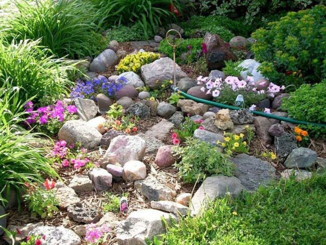 Rocky Meadow Landscape Softens Boundaries