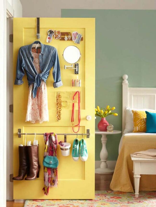 Vertical Hooks Magic Bedroom Organization
